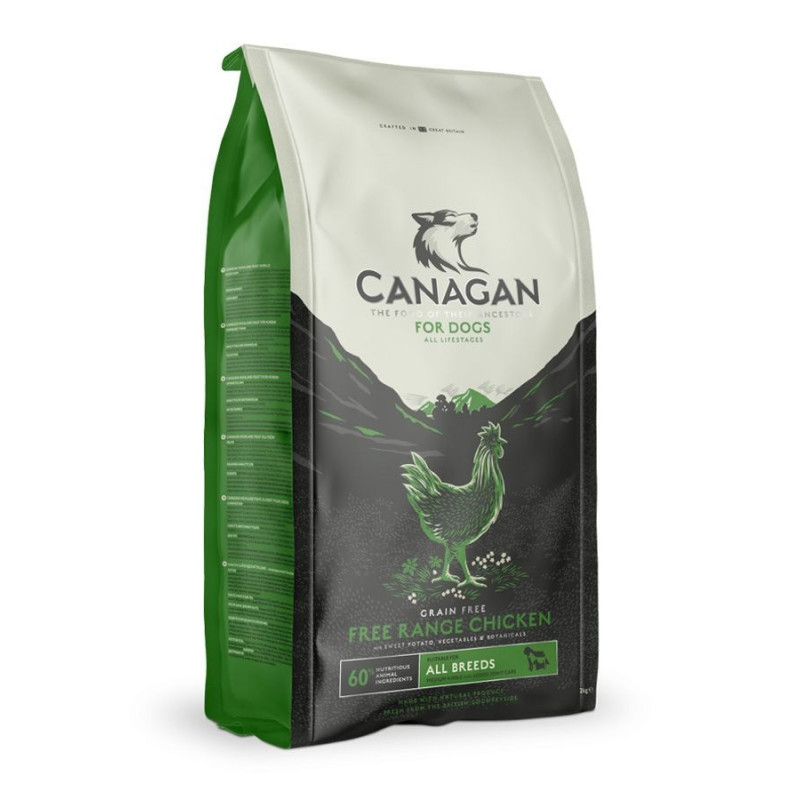 Canagan 12kg Free Range Chicken For Dogs Dry Food, Brown