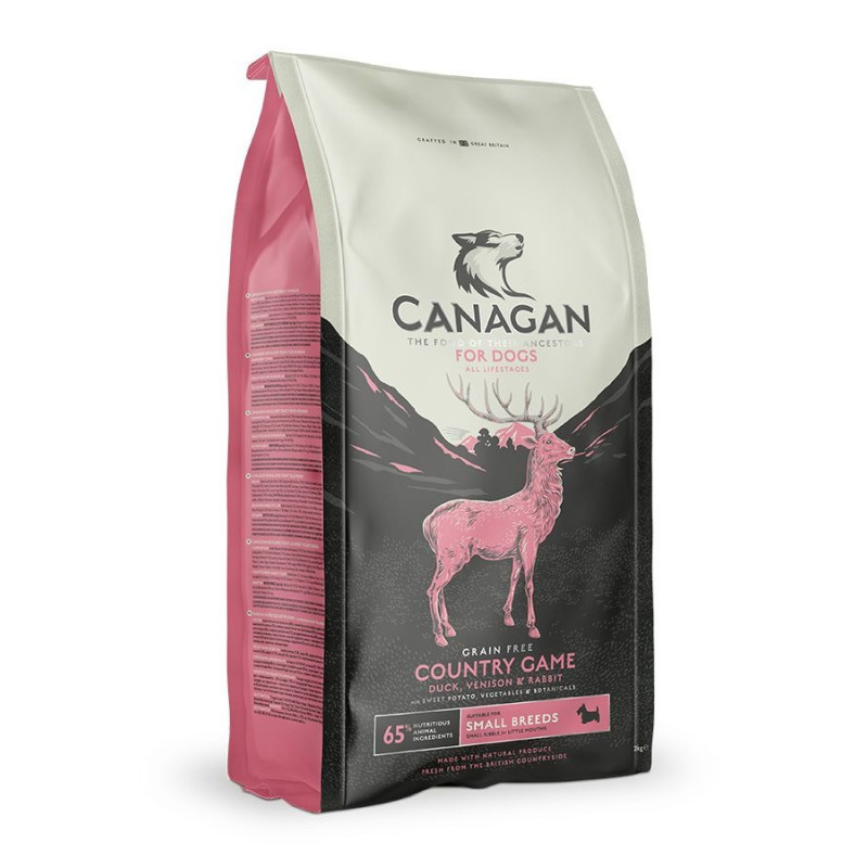 Canagan Country Game Small Breed for Dogs, 2 kg, BROWN