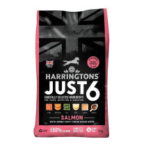 Harringtons 12kg Just 6 Salmon Grain Free Dry Dog Food