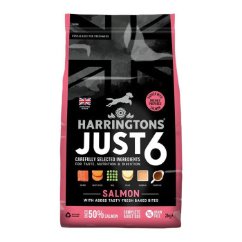 Harringtons 12kg Just 6 Salmon Grain Free Dry Dog Food