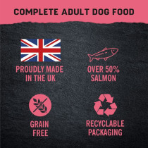 Harringtons 12kg Just 6 Salmon Grain Free Dry Dog Food