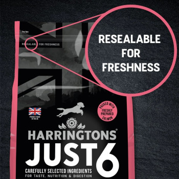 Harringtons 12kg Just 6 Salmon Grain Free Dry Dog Food