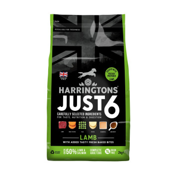 Harringtons 2kg Just 6 Lamb Grain Free Dry Dog Food
