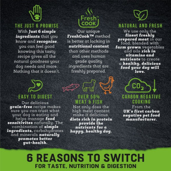 Harringtons 6kg Just 6 Lamb Grain Free Dry Dog Food