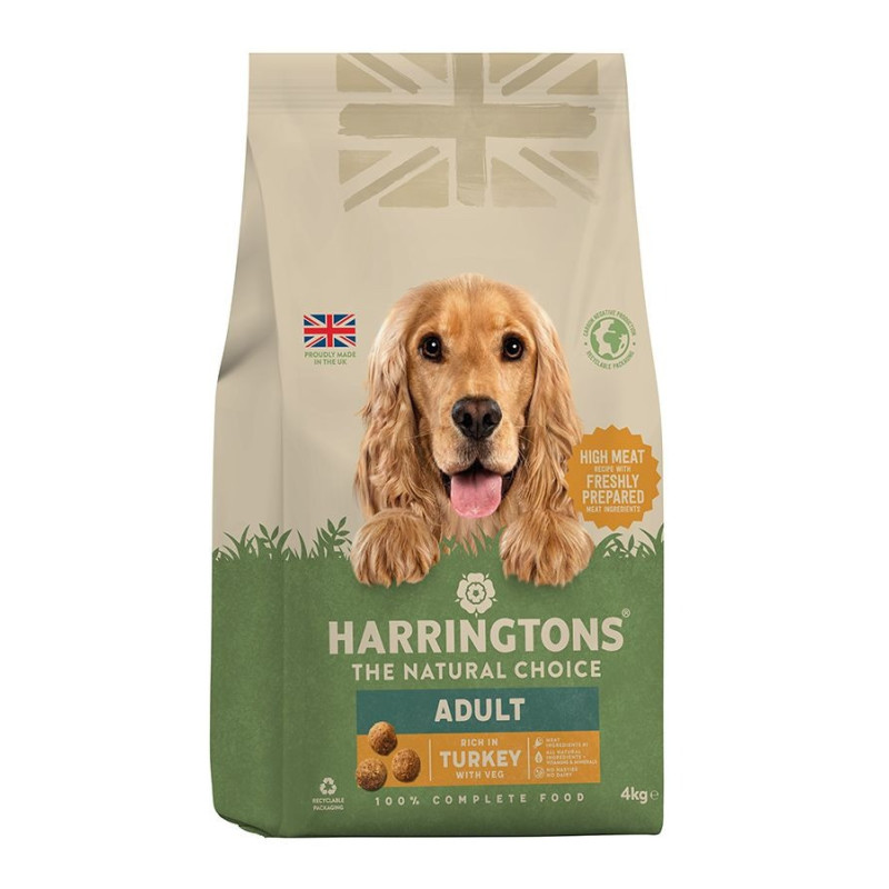 Harringtons 4kg Complete Turkey Veg Adult Dry Dog Food
