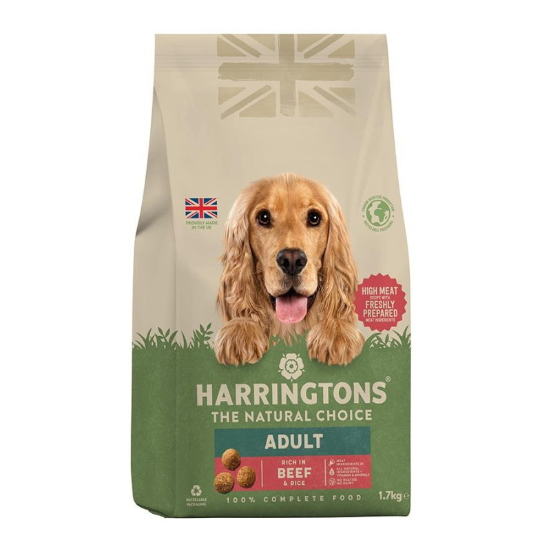 Harringtons 1.7kg Complete Beef Adult Dry Dog Food