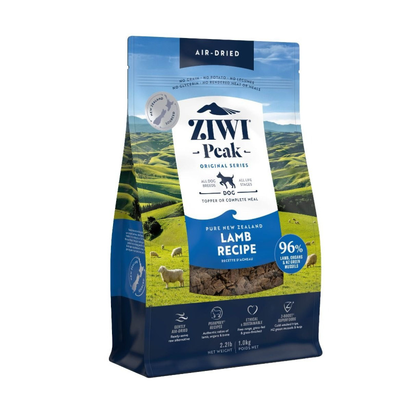 ZiwiPeak 1kg Air Dried Lamb Dog Food, Brown