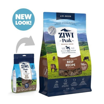 ZiwiPeak 4kg Beef Air Dried Dog Food, Brown