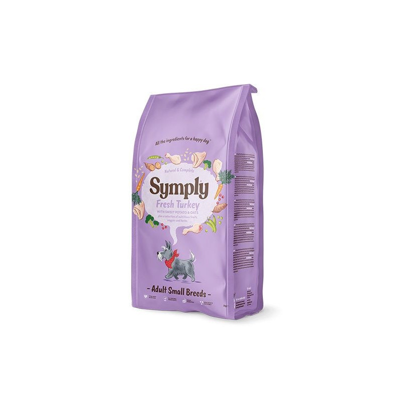 Symply 2kg Fresh Turkey Adult Small Breeds Dry Dog Food