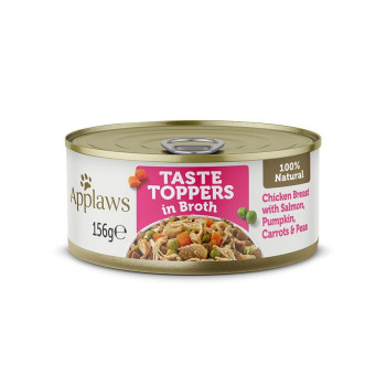 Applaws Taste Topper Broth Chicken Salmon Dog Tin, 156g