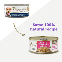 Applaws Taste Topper Broth Chicken Salmon Dog Tin, 156g