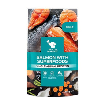 Billy & Margot 140g Adult Salmon with Superfoods Pouch