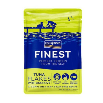 Fish4Dogs 100g Tuna Flakes with Anchovy Wet Food