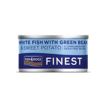 Fish4Dogs Fish with Green Bean & Sweet Potato Wet, 85 g