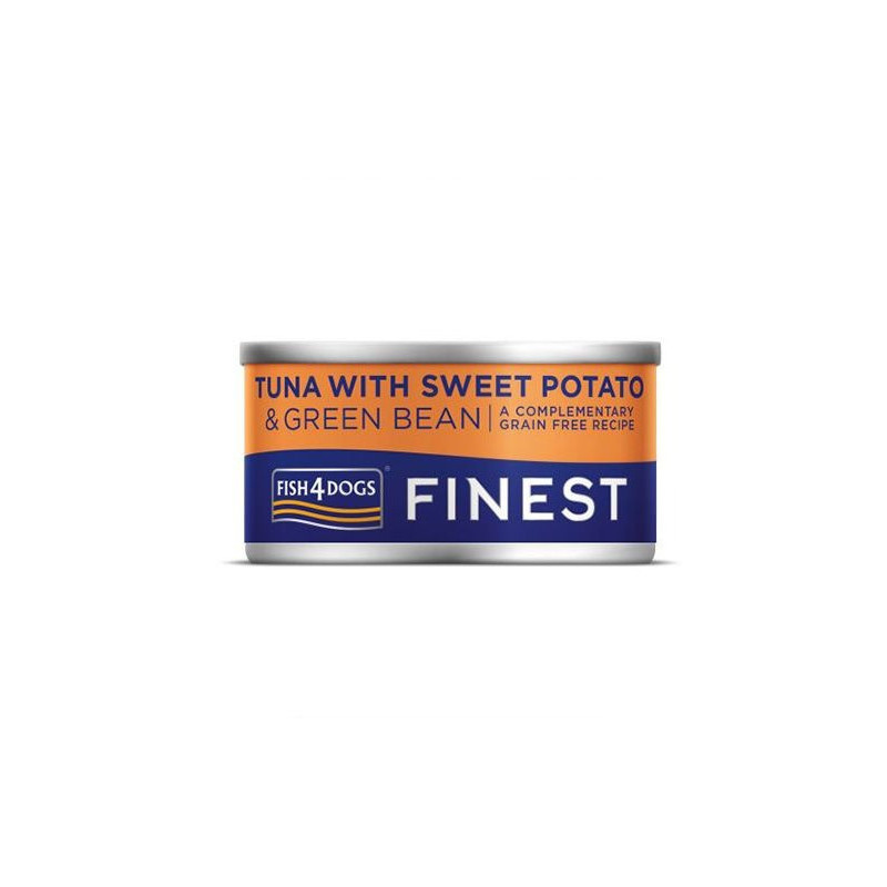 Fish4Dogs 85g Tuna with Sweet Potato And Bean Wet Food