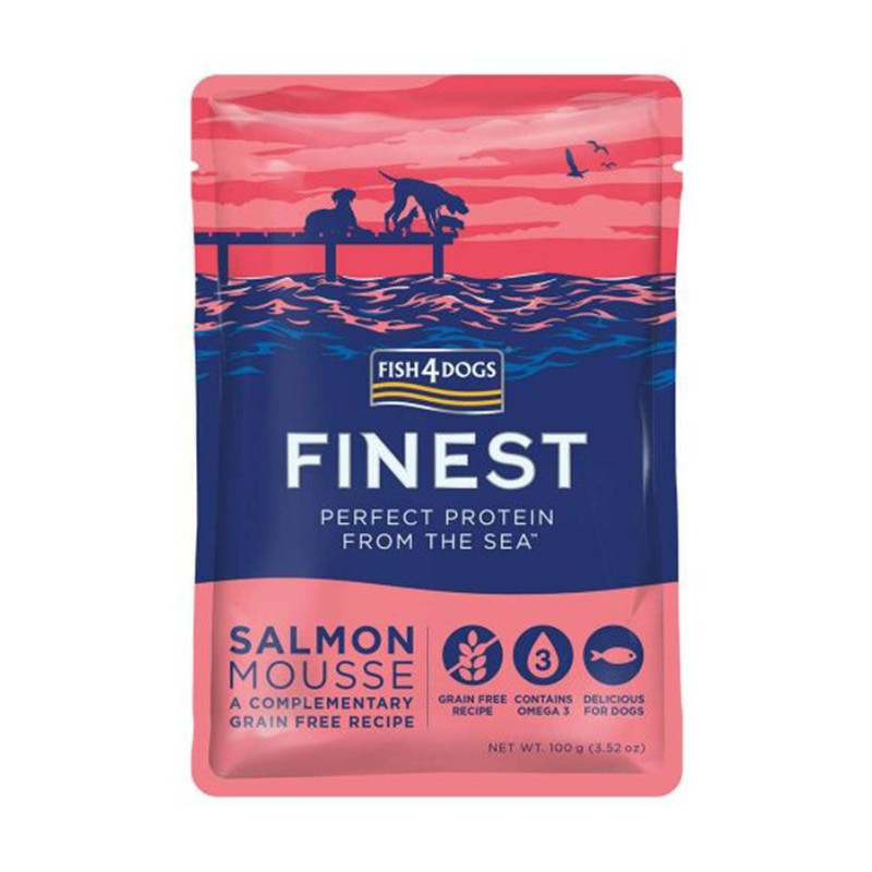Fish4Dogs Finest Salmon Mousse for Dogs, 100 g