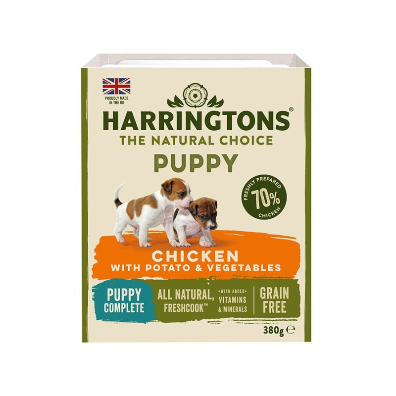 Harringtons 380g x 6, Chicken And Potato Puppy Wet Food