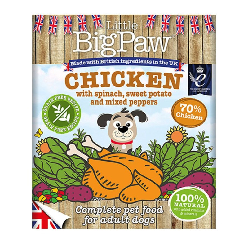 Little Big Paw Dog Chicken with Spinach, 390 g