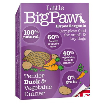 Little Big Paw Dog Duck & Vegetable Dinner, 150 g