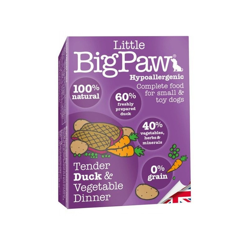 Little Big Paw Dog Duck & Vegetable Dinner, 150 g