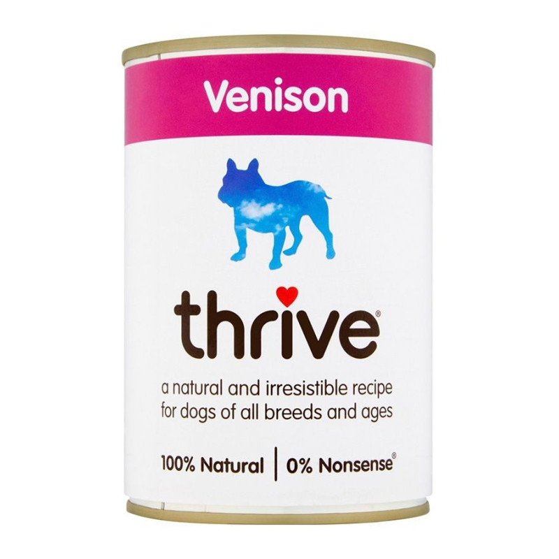 Thrive 400g Complete Dog Venison Wet Food