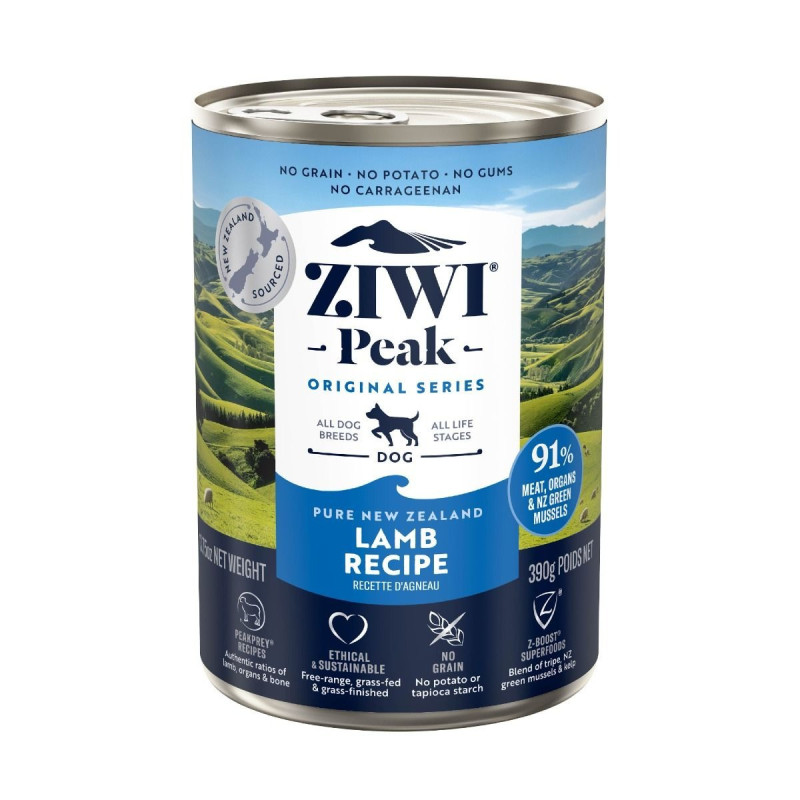 ZiwiPeak 390g Lamb Recipe Canned Dog Food, Brown