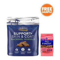 Fish4Dogs Support+ Skin & Coat Mackerel Morsels, 225 g