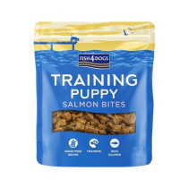 Fish4Dogs Training Puppy Salmon Bites Treats, 80 g, brown