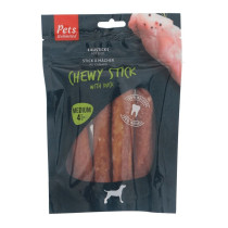 Pets Unlimited Chewy Sticks with Duck Med 4pcs, brown