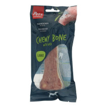 Pets Unlimited Chewy Bone with Duck Large, brown