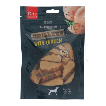 Pets Unlimited Grillers with Chicken, brown
