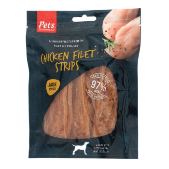 Pets Unlimited Chicken Filet Strips Large, brown
