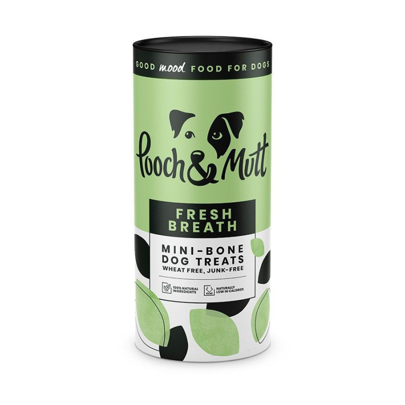 Pooch & Mutt Fresh Breath Dog Treats, 125 g, Tan