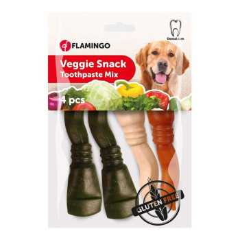 Flamingo Veggie Toothpaste Mix, 10 cm, Mix color