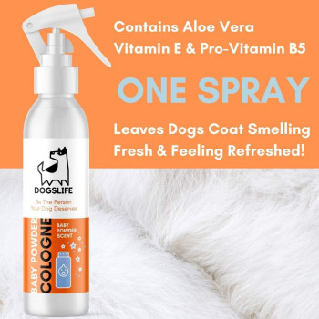 DogsLife Baby Powder Cologne Dog Spray 250ml, 250 ml