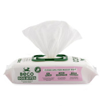 Beco Bamboo Coconut Scented Dog Wipes, White