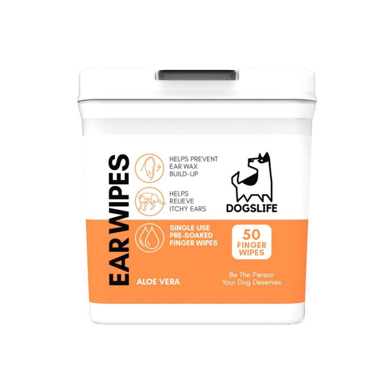 DogsLife Ear Wipes Aloe Vera Dog 50pcs