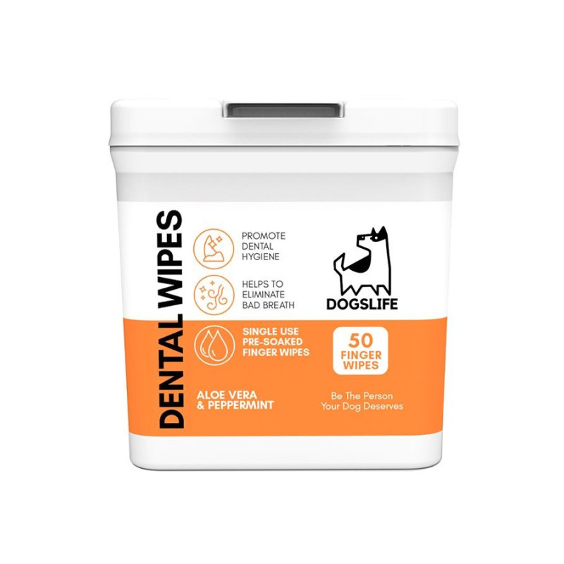 DogsLife Dental Wipes Dog 50pcs