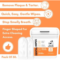 DogsLife Dental Wipes Dog 50pcs