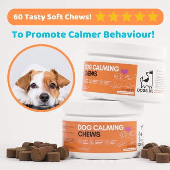 DogsLife Calming Dog Chews 60 Tablets, Brown