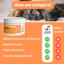 DogsLife Calming Dog Chews 60 Tablets, Brown