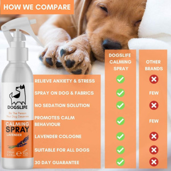 DogsLife Calming Lavender Dog Spray 250ml, 250ml