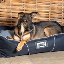Rogz Lekka Cushioned Bed, Small, Black