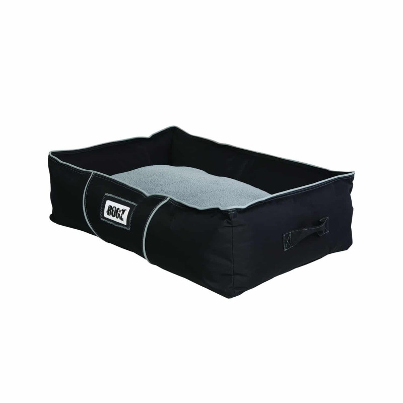 Rogz Lekka Cushioned Bed, Medium, Black