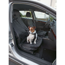 Flamingo Cover-up Front Seat Cover, Black