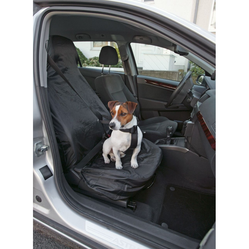 Flamingo Cover-up Front Seat Cover, Black