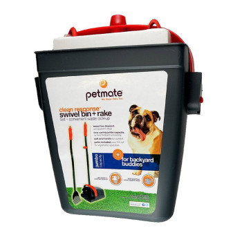 Petmate Clean Response Swivel Bin & Rake