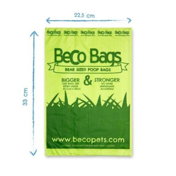 Beco Bags Mint Scented Poo Bags 60pcs, 60pcs, Dark green