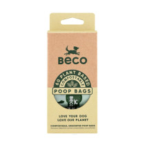 Beco Bags Compostable Poo Bags 60pcs, 60pcs, Dark green