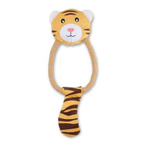 Beco Hemp Rope Tiger Soft Dog Toy, Large, Yellow